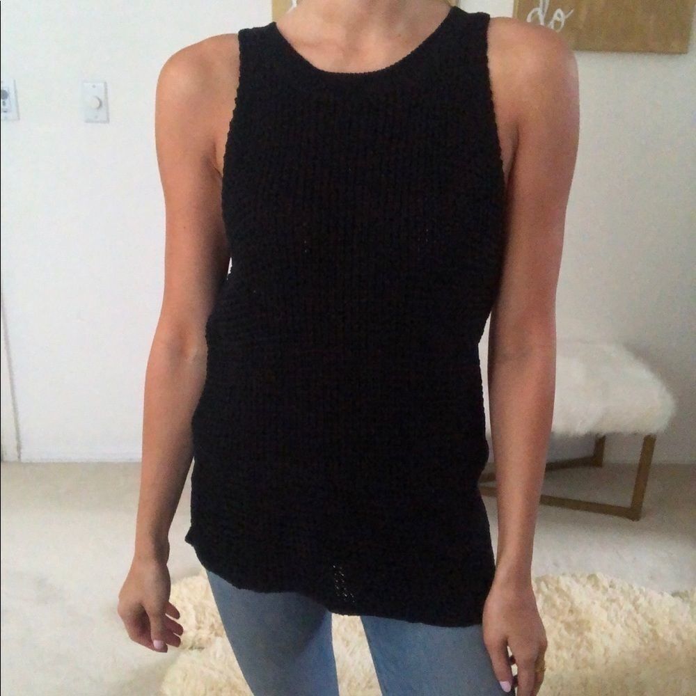 One grey day Evie woven tank